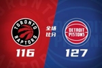 🏀活塞击退猛龙 杜伦13中12砍31+9 詹金斯21+5 英格拉姆22分